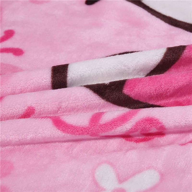 Soft Cartoon Blanket for Kids - Pink (55x39 in)