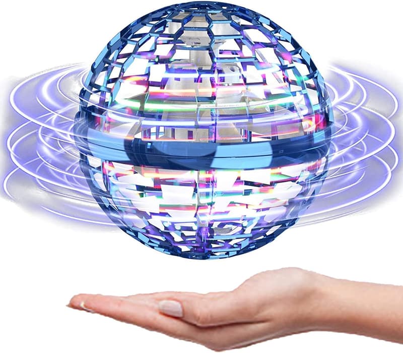 Hand Operated Flying Orb Toy with Lights - Cool Outdoor Gift for Kids