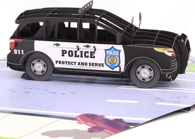 Father's Day 3D Greeting Card for Police Officers