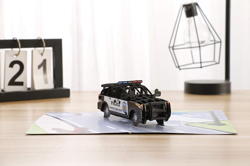 Father's Day 3D Greeting Card for Police Officers