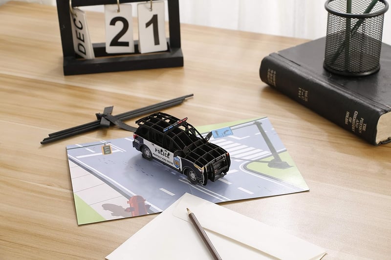 Father's Day 3D Greeting Card for Police Officers