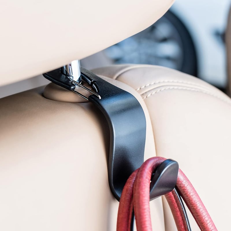 Car Headrest Hooks for Purses and Bags, 4-Pack