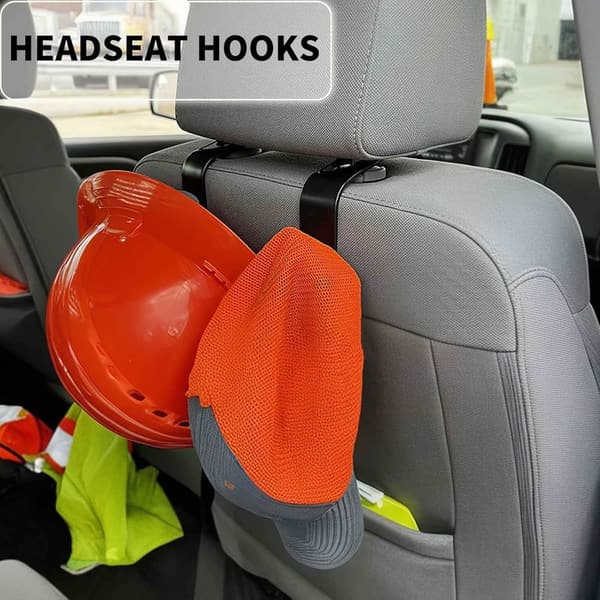 Car Seat Hooks for Purses and Bags - 4 Pack with Release Clip