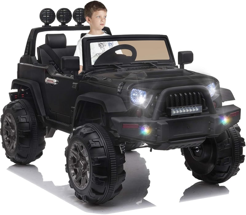 Kids Electric Ride-On Truck with Remote Control & LED Lights