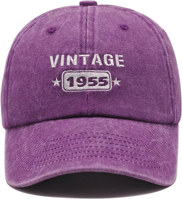 70th Birthday Embroidered Baseball Cap - Adjustable Gift