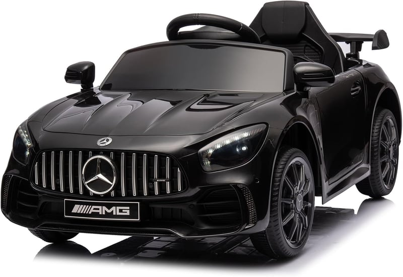 Licensed Mercedes Benz AMG GTR 12V Electric Ride-On Car - Black
