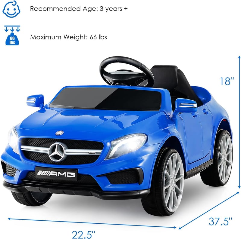Licensed Mercedes Benz GLA45 12V Electric Ride-On Car for Kids