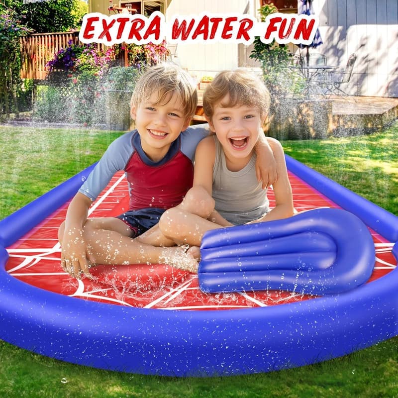 30Ft Double Lane Slip n Slide with 2 Bodyboards for Summer Fun