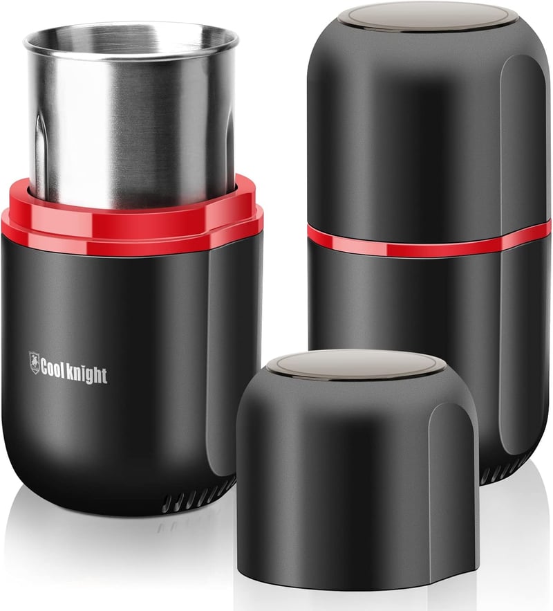 Electric Herb Grinder with Pollen Catcher - Large Capacity, 7.5