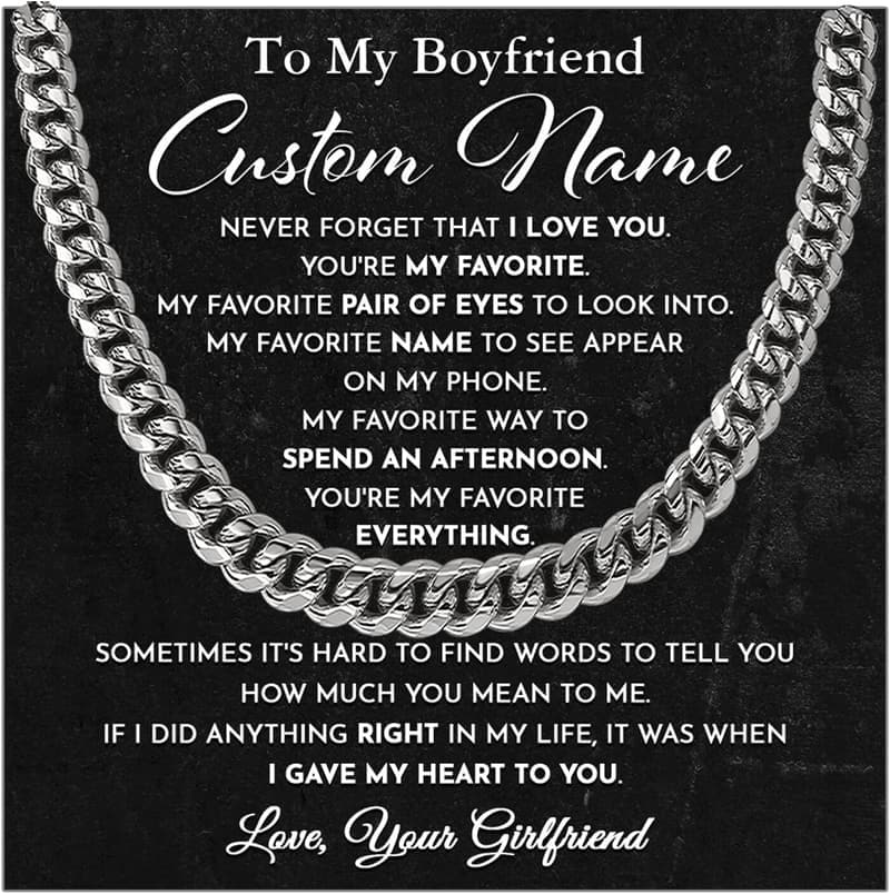 Personalized Name Necklace for Him - Meaningful Gifts