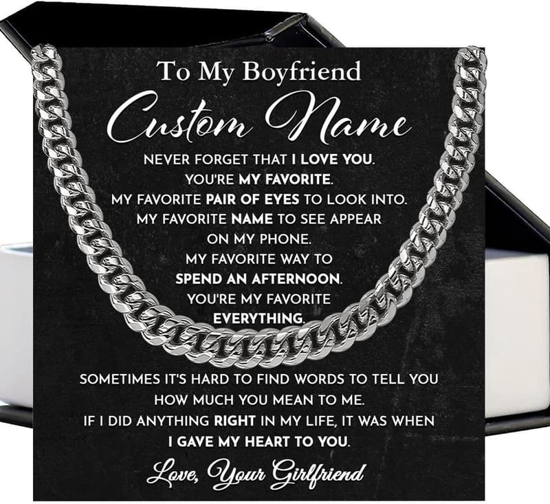 Personalized Name Necklace for Him - Meaningful Gifts