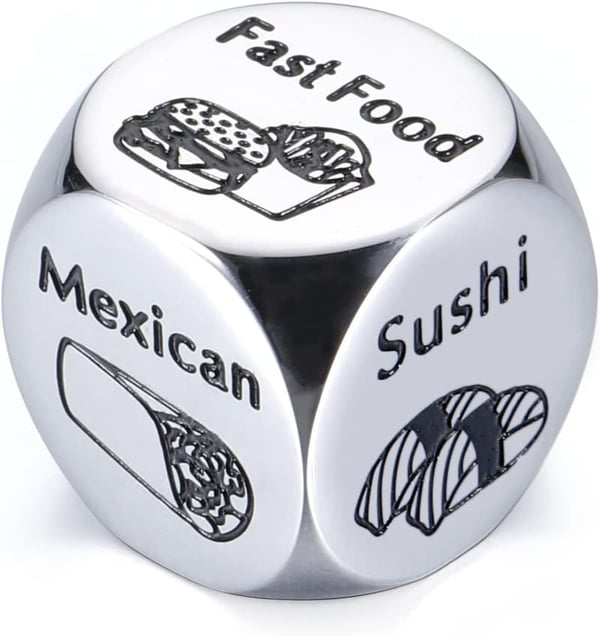 11th Anniversary Food Decider Gift for Couples, Stainless Steel
