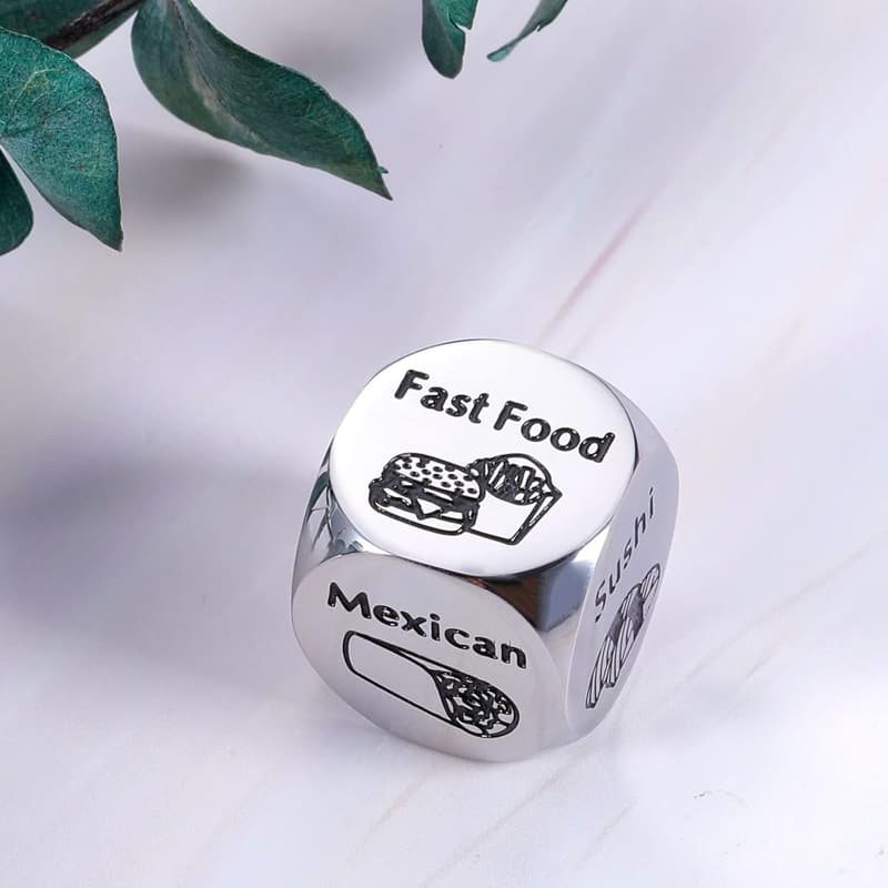 11th Anniversary Food Decider Gift for Couples, Stainless Steel