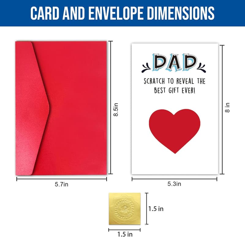 Father's Day Scratch-Off Card for Dad - Humorous Reveal