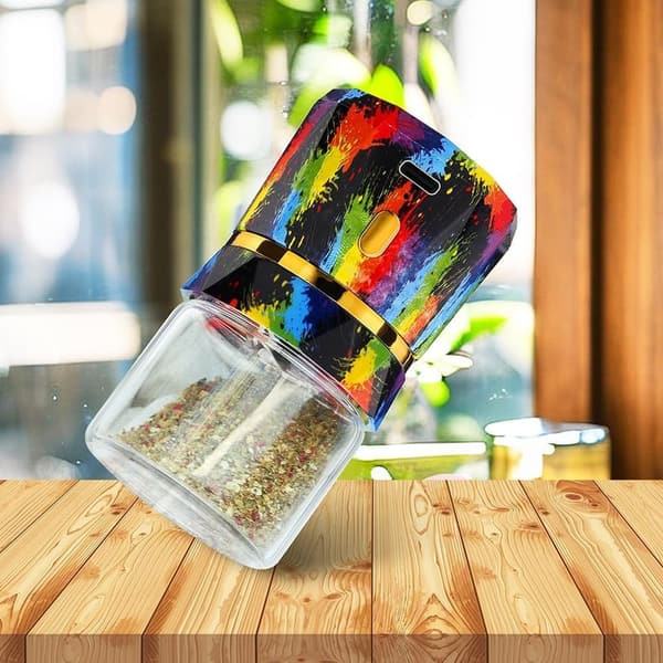 Rechargeable Electric Herb Grinder with Glass Jars