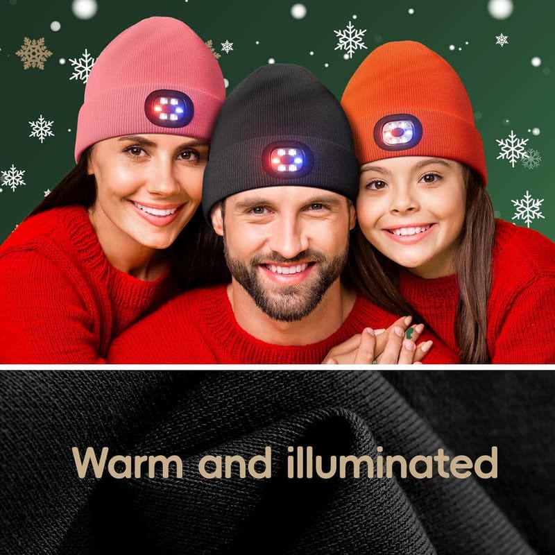 Unisex Beanie with Light - Perfect Gift for Him