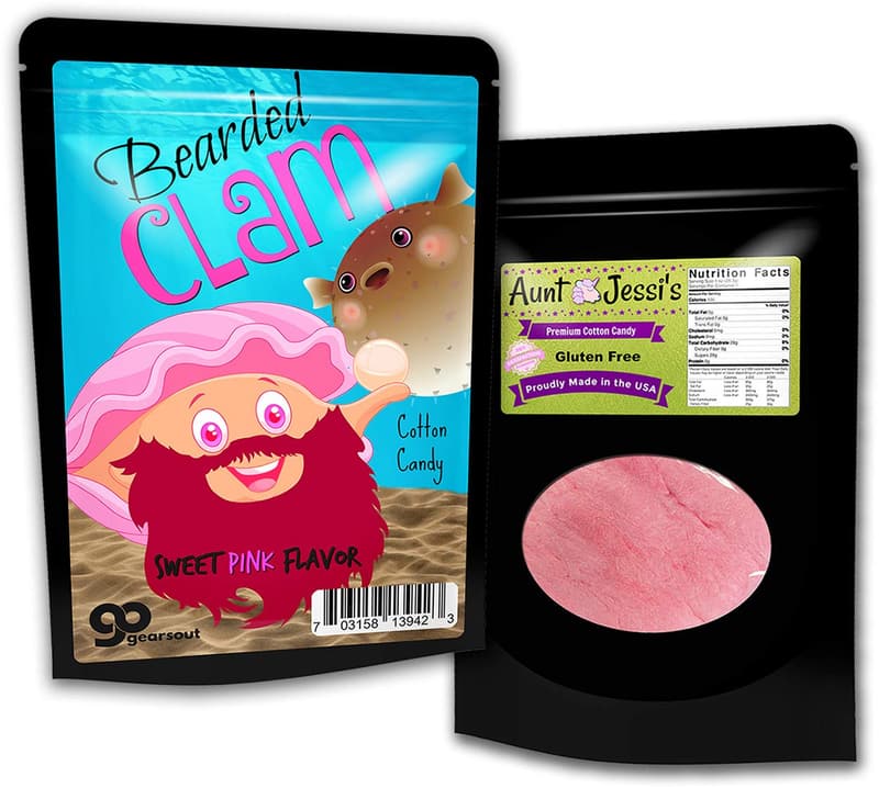 Bearded Clam Cotton Candy Gag Gift for Adults