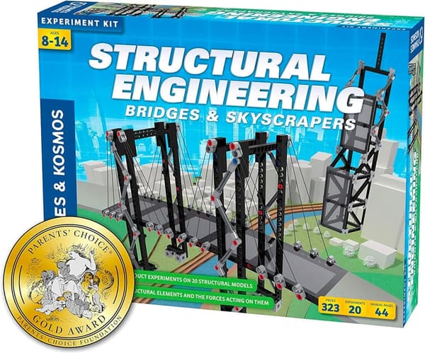 Structural Engineering Kit: Build 20 Bridges & Skyscrapers