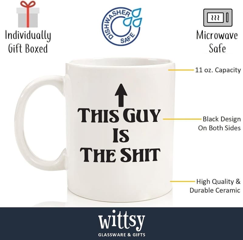 Humorous Birthday Coffee Mug for Men - Unique Gag Gift