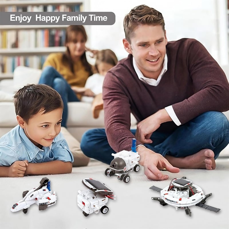 STEM Solar Robot Building Kit for Kids Ages 8-13, Birthday Gift