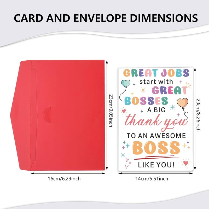 Christmas Gifts for Boss - Thoughtful Thank You Card Set