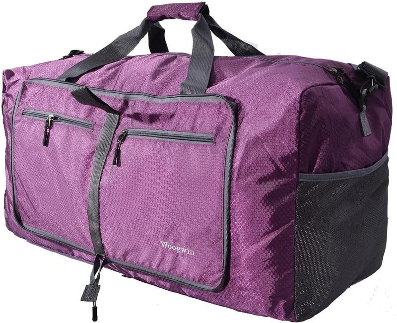 Large Foldable Waterproof Travel Duffel Bag for Sports & Gym