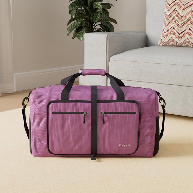 Large Foldable Waterproof Travel Duffel Bag for Sports & Gym
