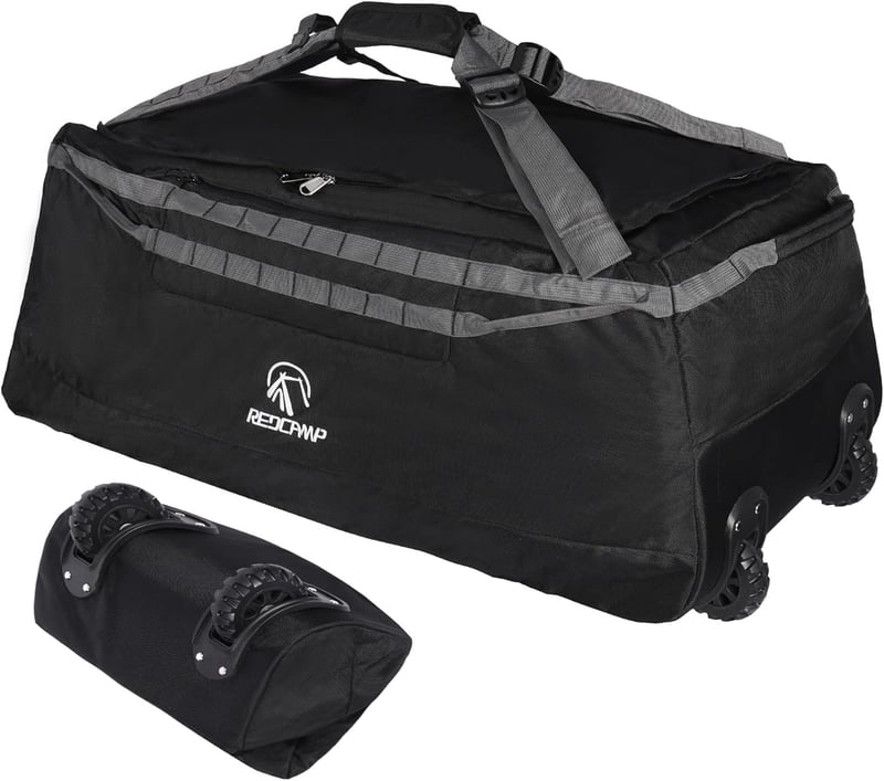 Large Travel Duffel Bag with Wheels - Foldable 85L/120L/140L