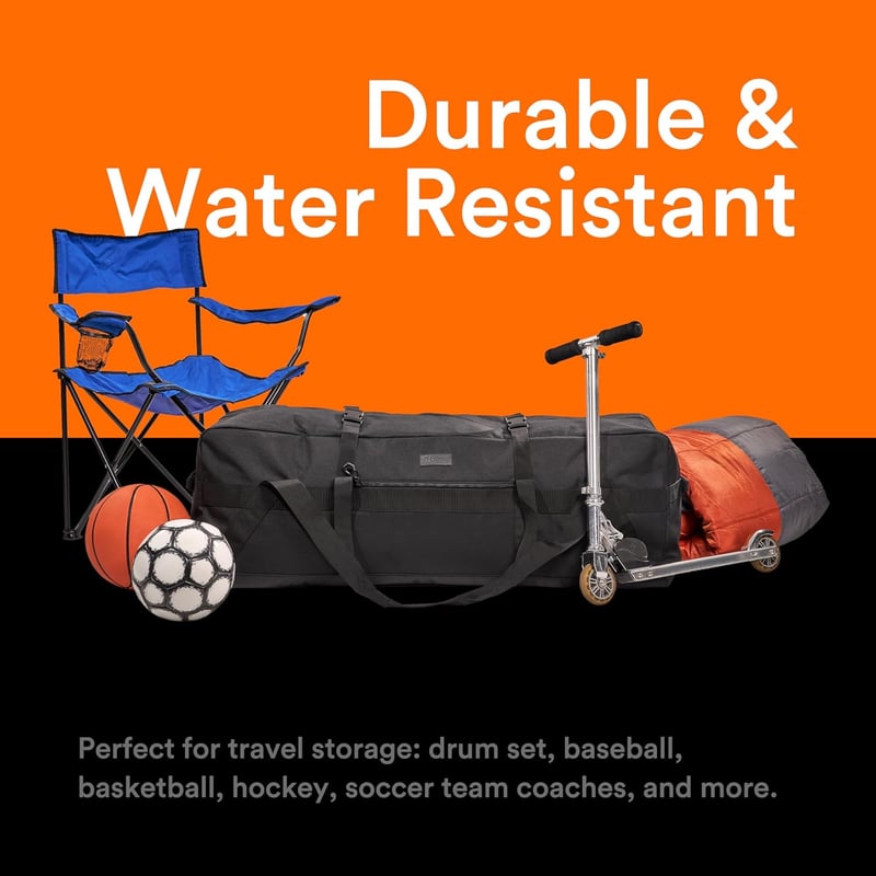 Extra Large Heavy Duty Duffle Bag for Travel & Sports Equipment