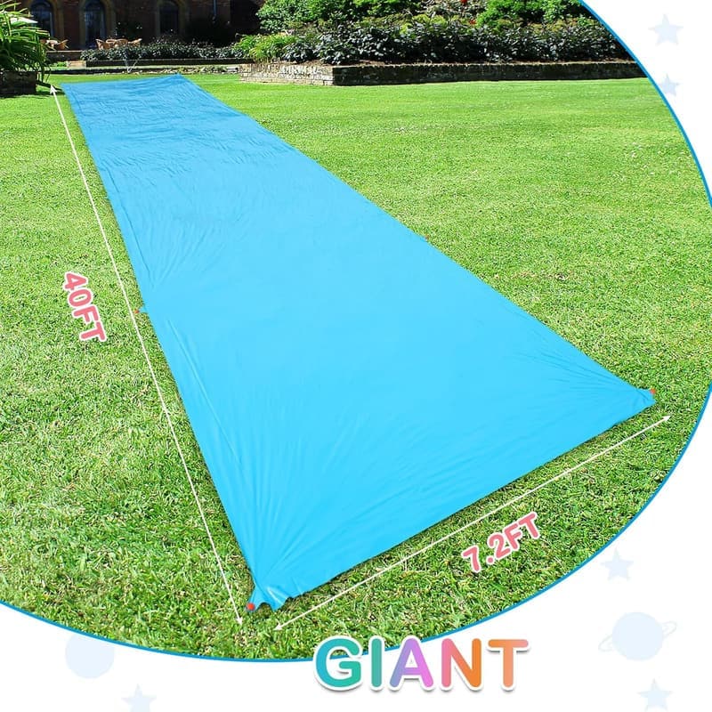 Giant 40FT Slip Water Slide for Outdoor Summer Fun