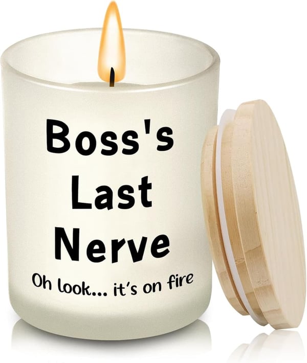 Funny Boss Candle – Unique Birthday & Christmas Gift for Women