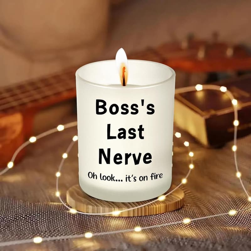 Funny Boss Candle – Unique Birthday & Christmas Gift for Women
