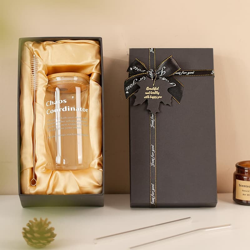 Boss Day Gift: 16oz Glass Cup for Women