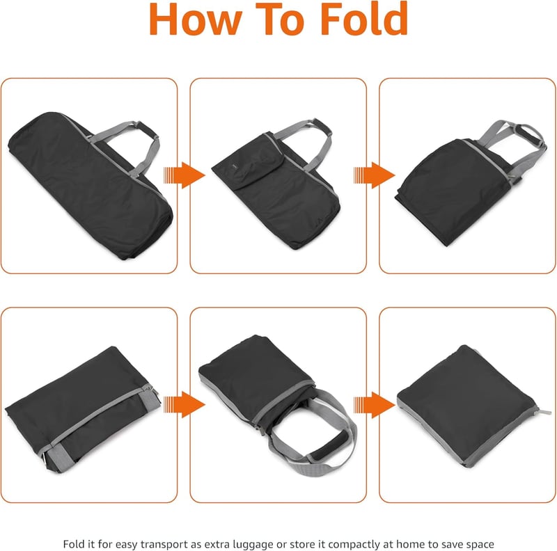 Extra Large Foldable Duffle Bag for Travel, Durable Nylon