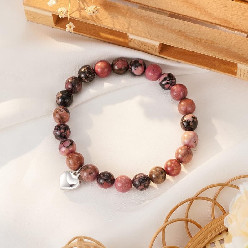 Thank You Gift: Natural Stone Beaded Bracelet for Women