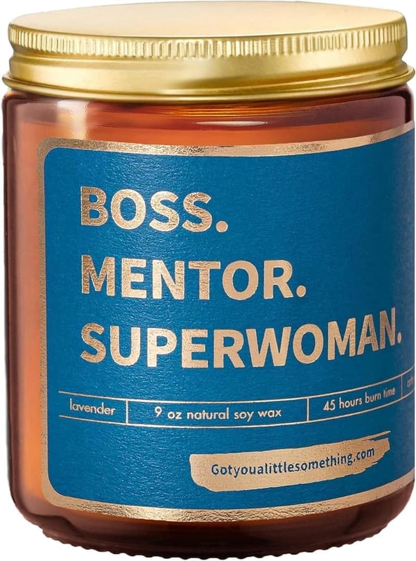 Boss Appreciation Scented Candle - Thank You Gift for Women