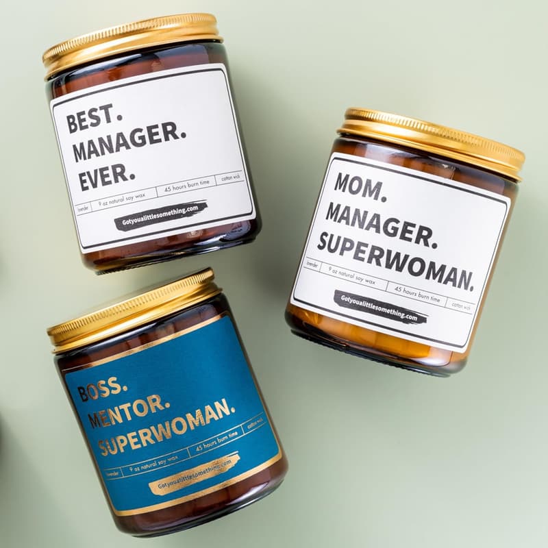 Boss Appreciation Scented Candle - Thank You Gift for Women
