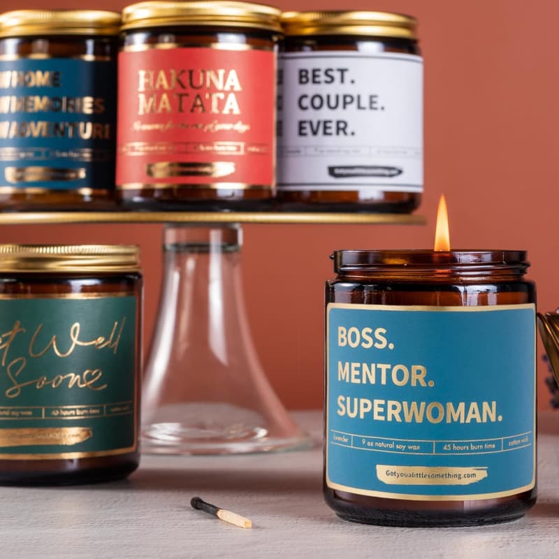 Boss Appreciation Scented Candle - Thank You Gift for Women