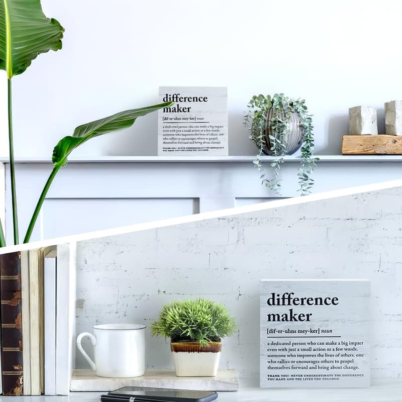 Thank You Gift for Coworkers – Wooden Definition Sign 5.4