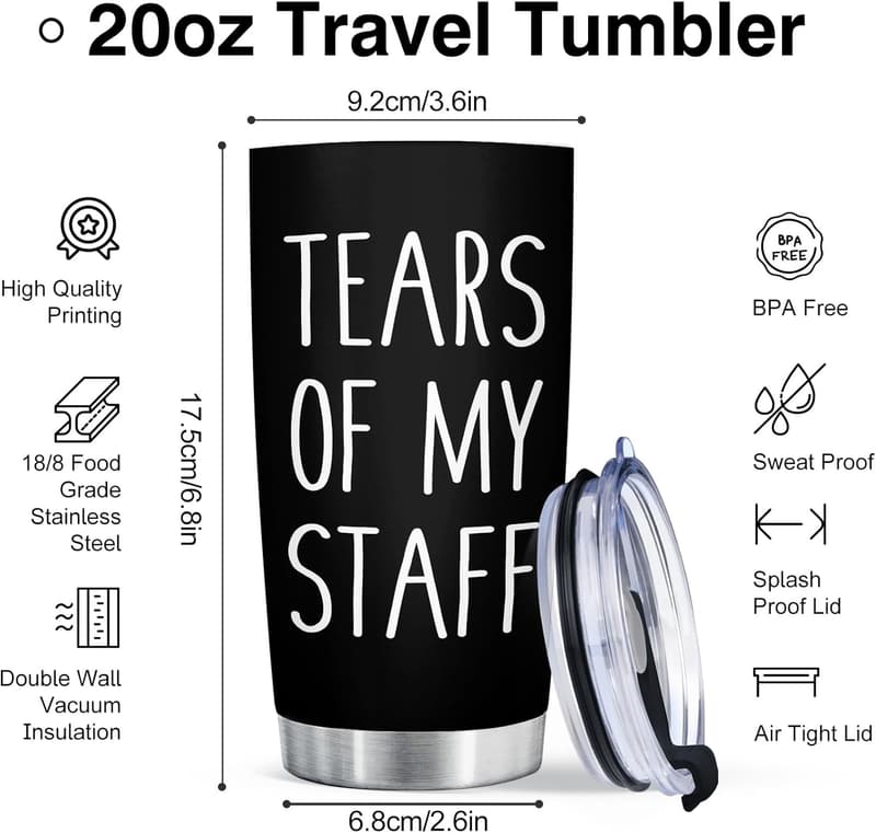 Boss Day 20 oz Stainless Steel Tumbler - Funny Gift for Her