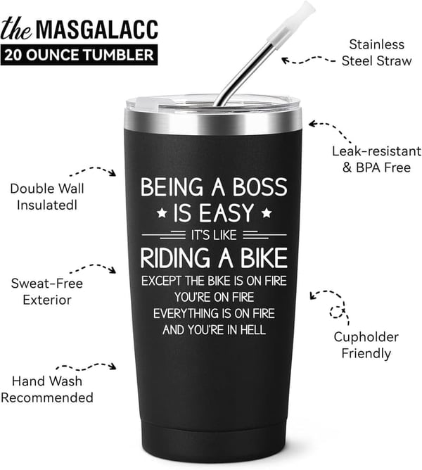 World's Best Boss Mug - Funny 20oz Coffee Cup for Offices