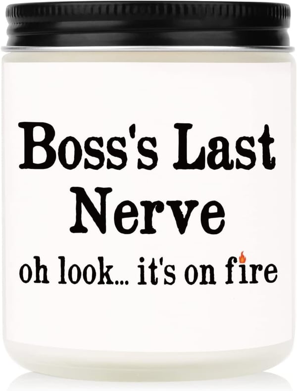 Handmade Lavender Soy Wax Candle for Boss Gifts (7oz)
