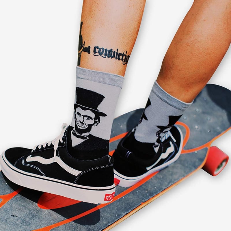 Funny US Presidents Men's Novelty Dress Socks