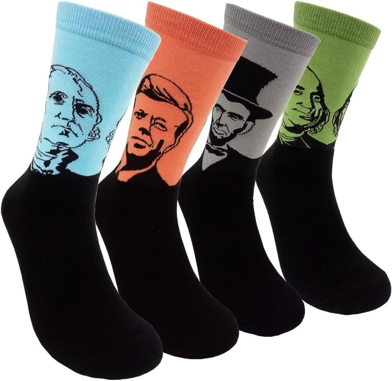 Funny Pattern Cotton Socks for Men - Novelty Gift Idea