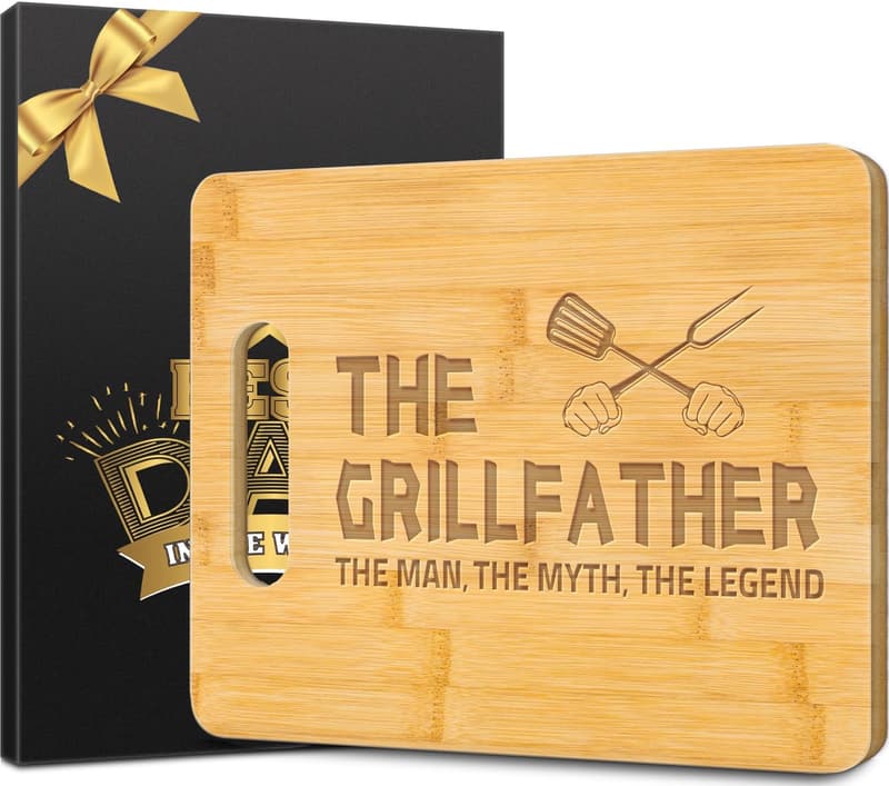 Engraved Bamboo Cutting Board for Dad - Unique Gift