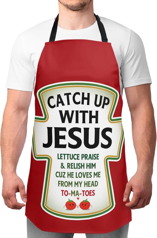 Funny BBQ Apron for Men - Gag Gift for Christmas