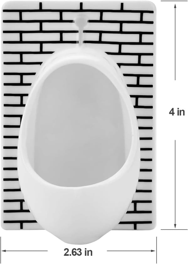 Funny Urinal Shot Glasses Set of 2 - Quirky Party Gifts