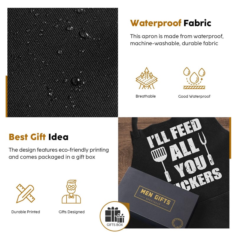 Funny Cooking Apron for Dad | Unique Father's Day Gift