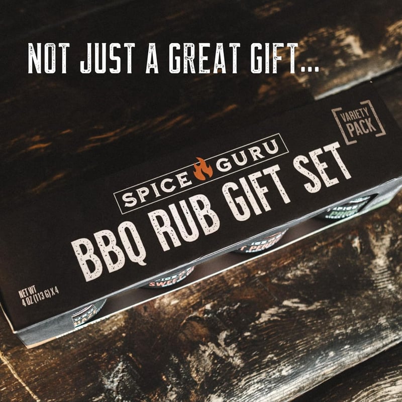 BBQ Rub Set - 4 Flavors for Father's Day Grilling Gift