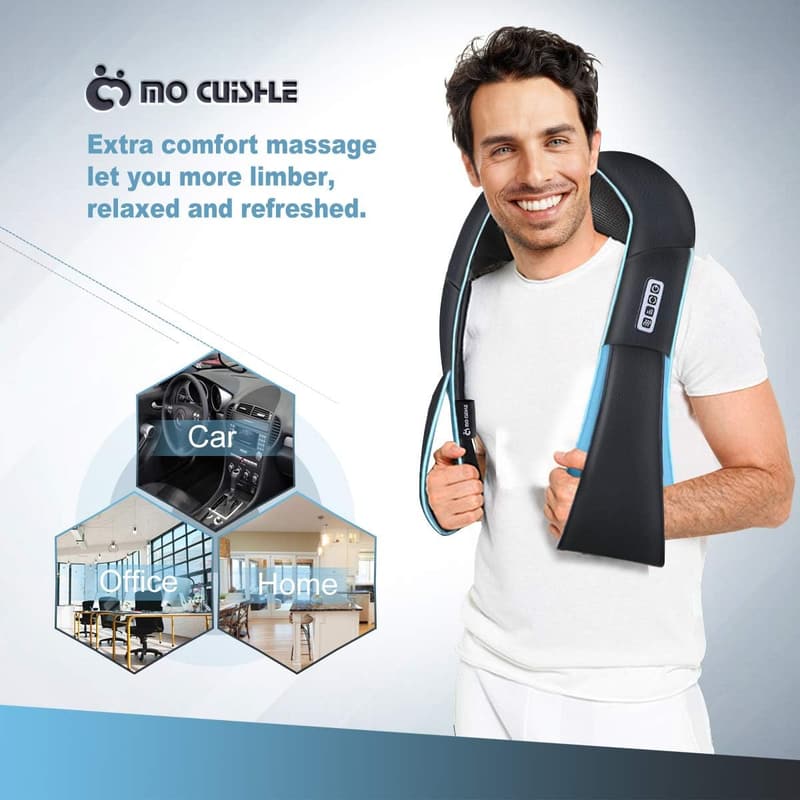 Shiatsu Neck and Back Massager with Heat – Perfect for Dad and Mom